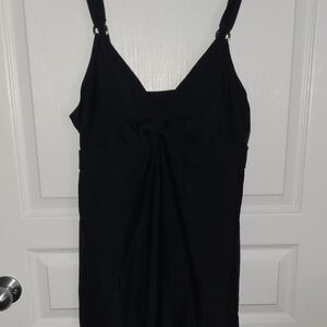 Classic Black One-Piece Swimwear Swim Dress New